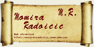 Momira Radoičić vizit kartica